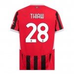 Günstige Fußballtrikots AC Mailand Thiaw 28 Heimtrikot 2024-25 Kurzarm
